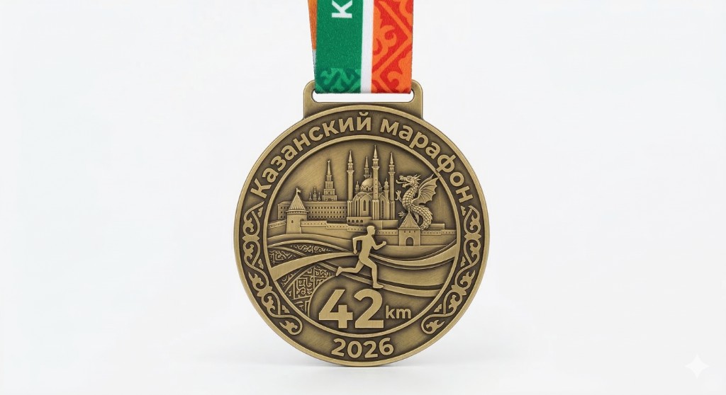 Медаль Казанский марафон 2026 — 42 км